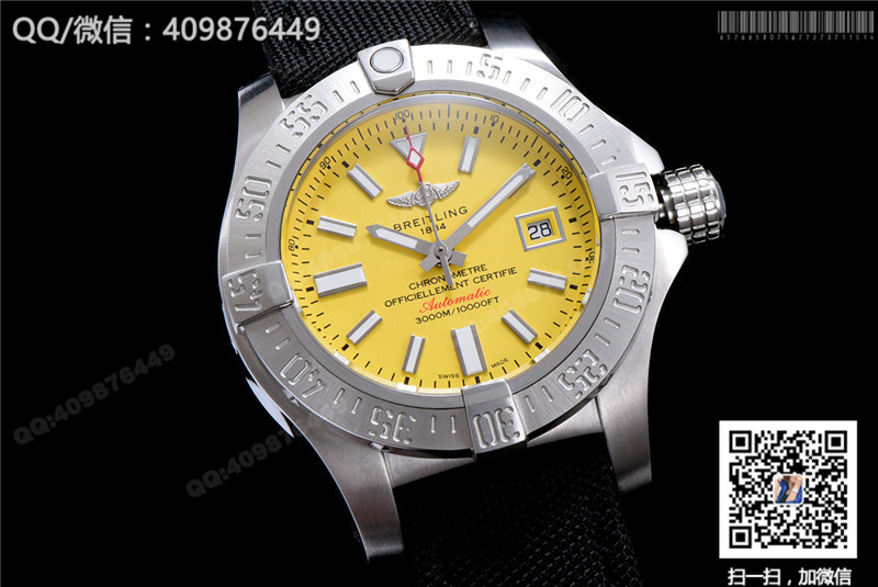 百年靈BREITLING AVENGER復(fù)仇者系列機(jī)械腕表A077I19PRS 條訂刻度